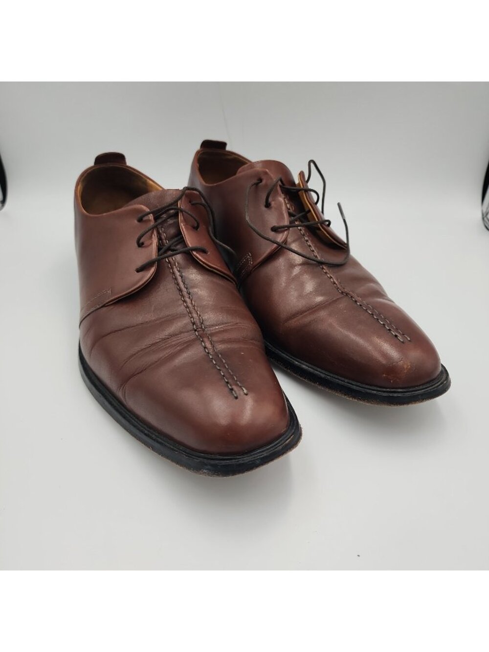 Cole Haan Mens Sz 12M Brown Leather Oxford Lace Up Shoes